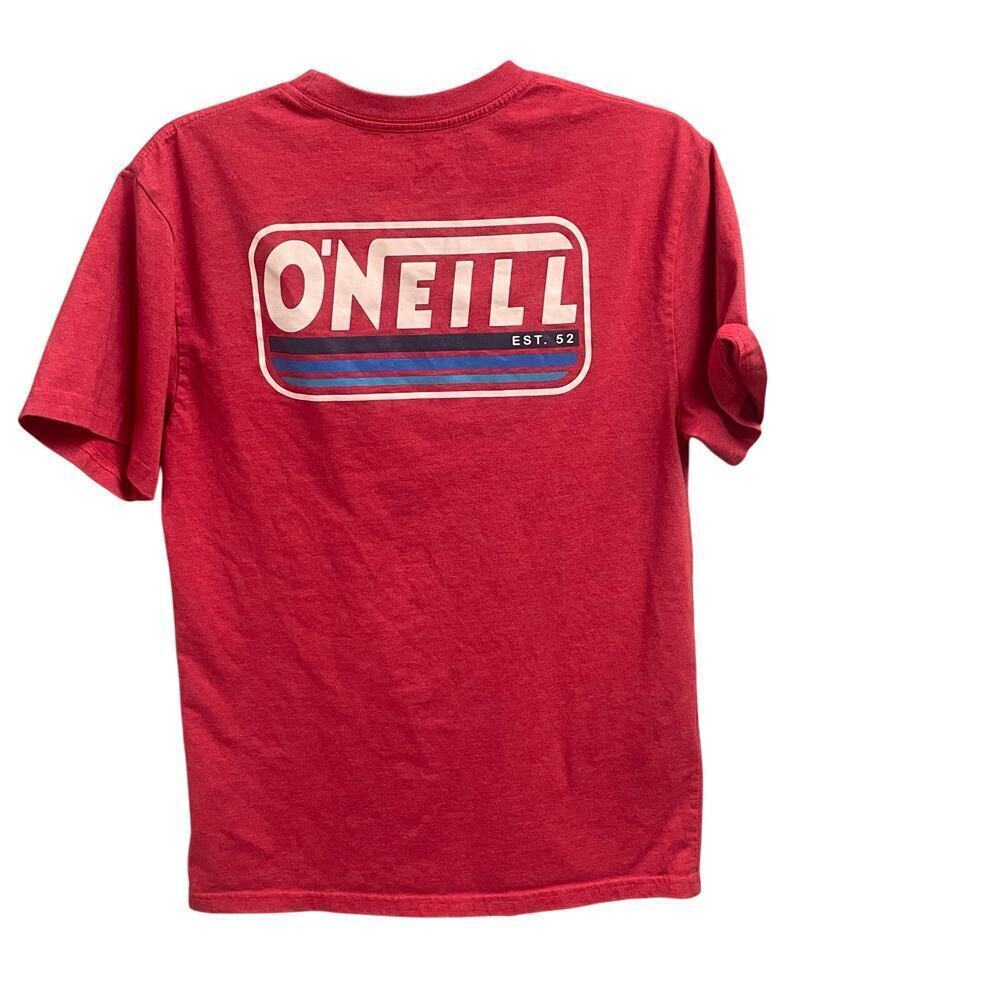 Oneill Modern Fit Mens Tee Size Medium Red Graphic Shirt Casual Skate Surf
